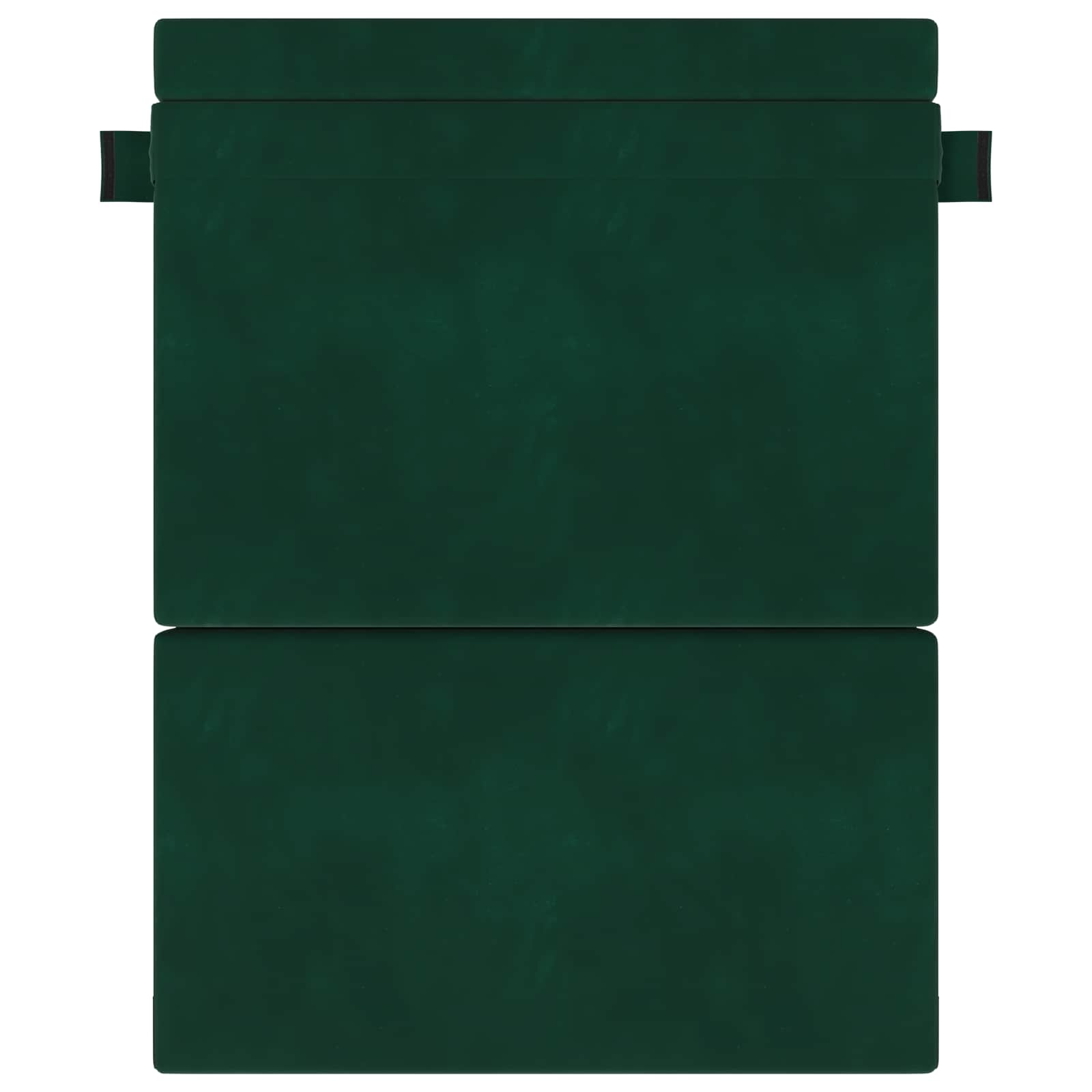 Canapé-lit pliant Vert foncé 203 x 152 x 15 cm Velours - XIOS