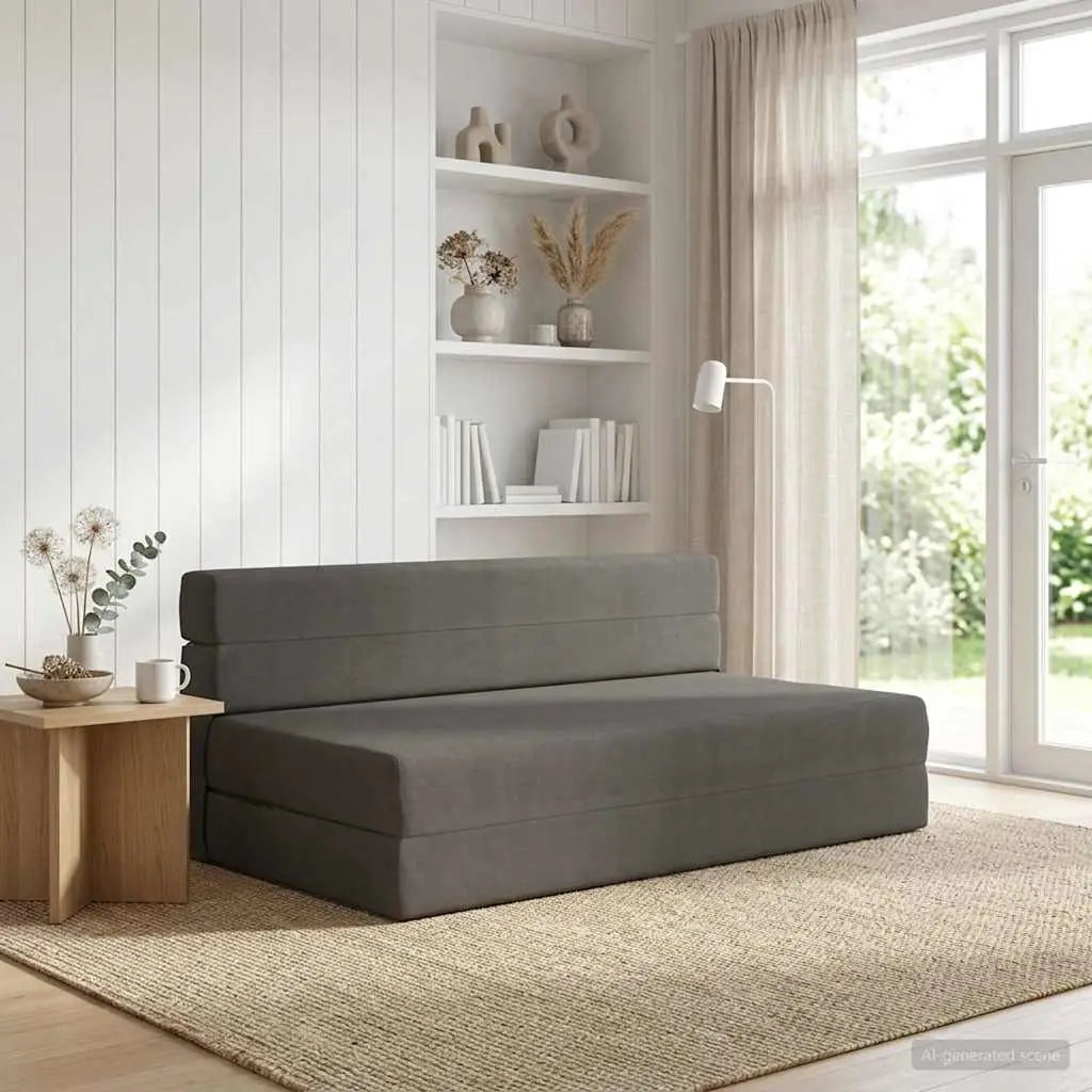 Canapé-lit pliable Gris foncé 152 x 86,5 x 60 cm Tissu - XIOS