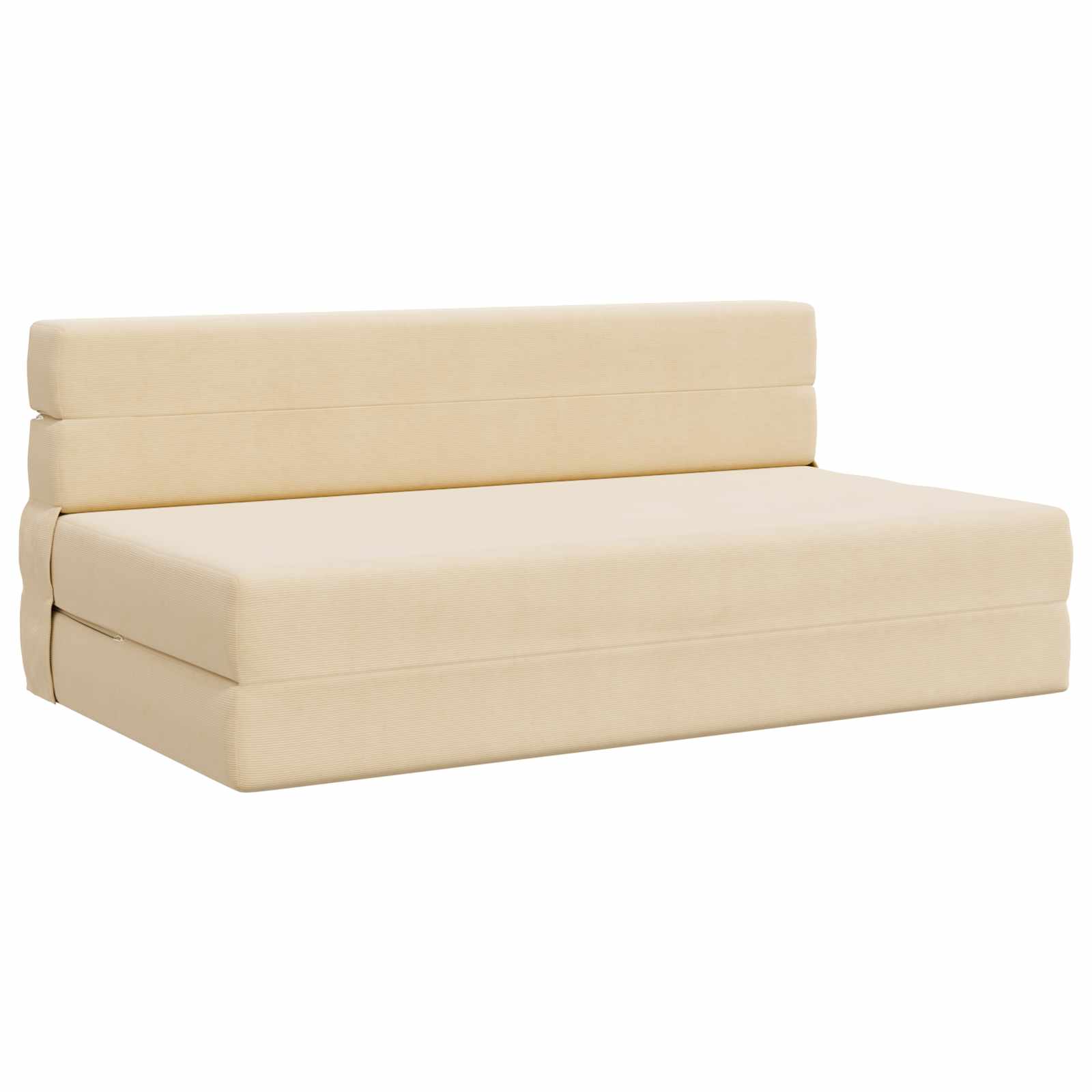 Canapé-lit pliable Crème 152 x 86,5 x 60 cm Tissu