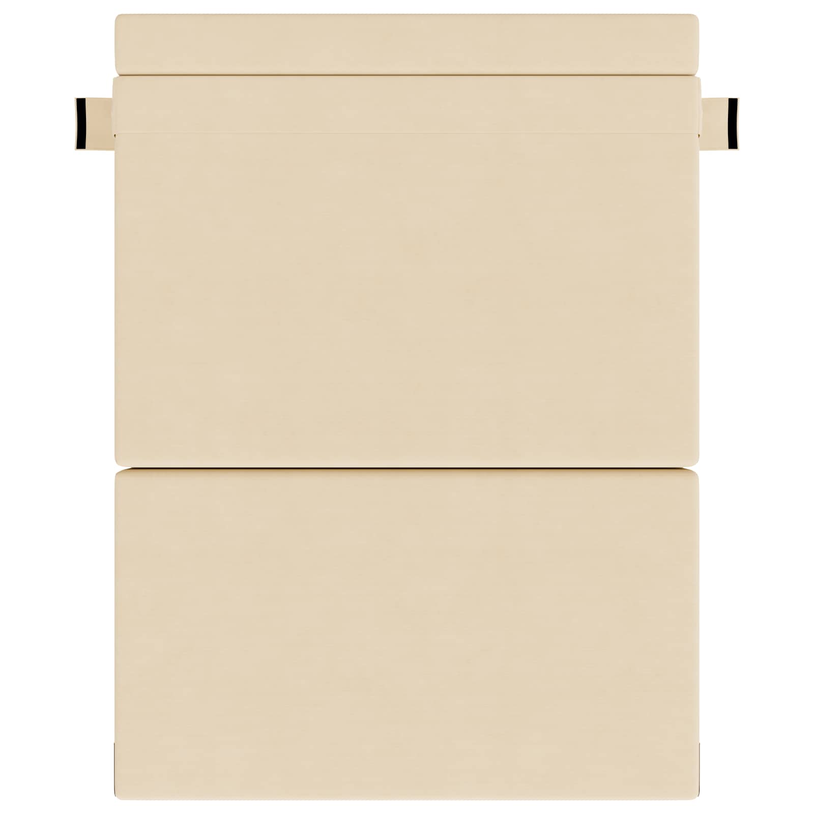 Canapé-lit pliable Crème 152 x 86,5 x 60 cm Tissu