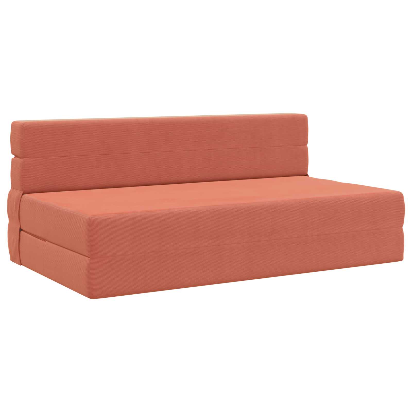 Canapé-lit pliable Rouge orange 152 x 86,5 x 60 cm Tissu