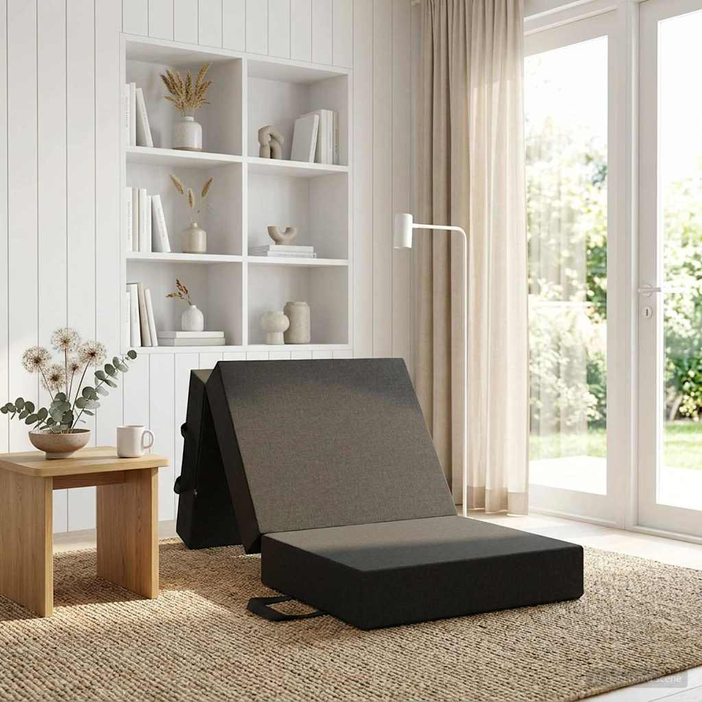 Canapé-lit pliable 75 x 63 x 45 cm Gris foncé - XIOS