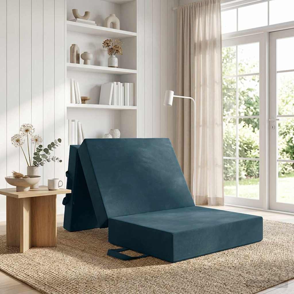 Canapé-lit pliable 90 x 63 x 45 cm Bleu - XIOS