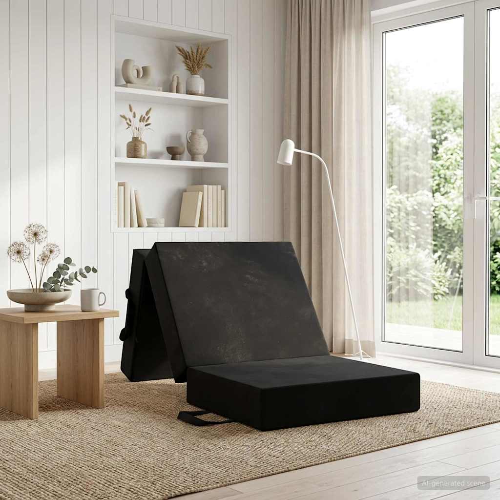 Canapé-lit pliable 75 x 63 x 45 cm Noir - XIOS