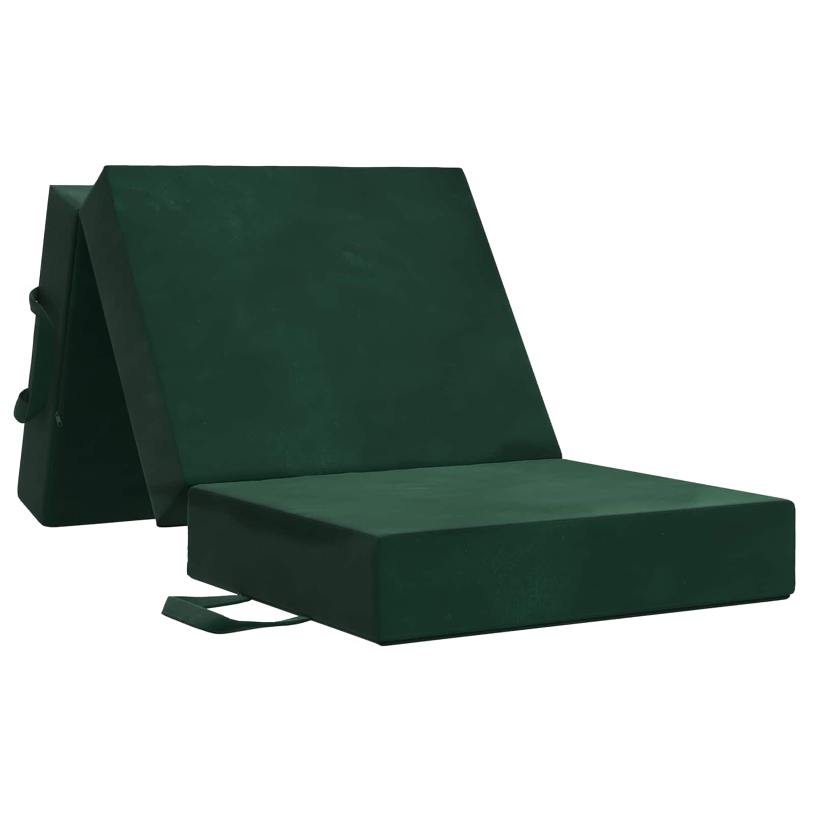 Canapé-lit pliable 75 x 67 x 45 cm Vert foncé - XIOS