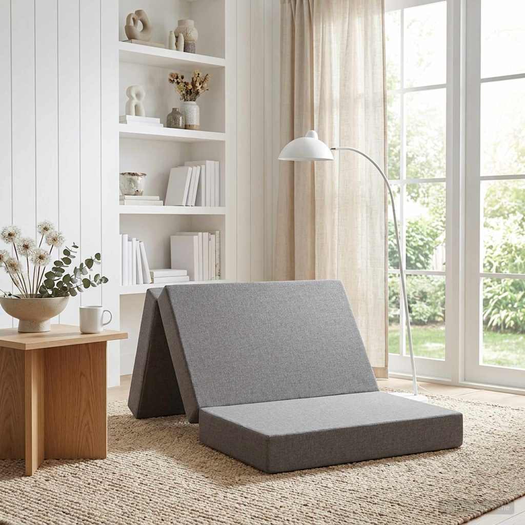 Canapé-lit pliable 90 x 67 x 45 cm Gris clair - XIOS