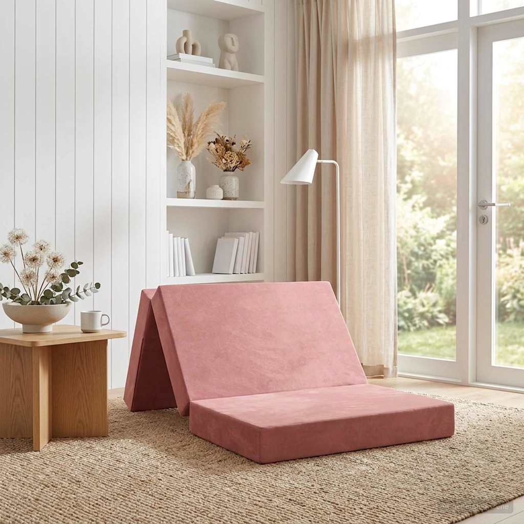 Canapé-lit pliable 100 x 67 x 45 cm Rose - XIOS