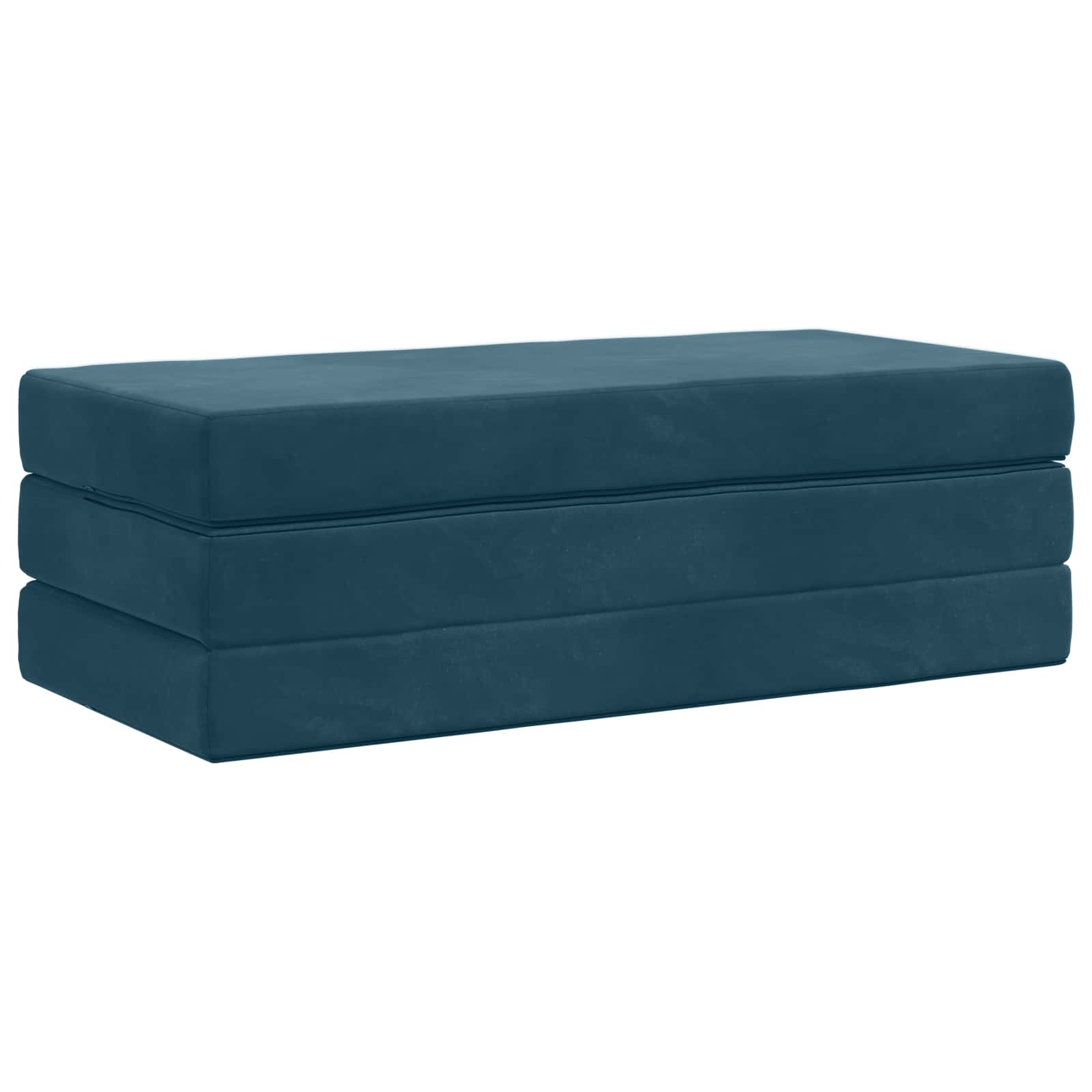 Canapé-lit pliable 140 x 67 x 45 cm Bleu