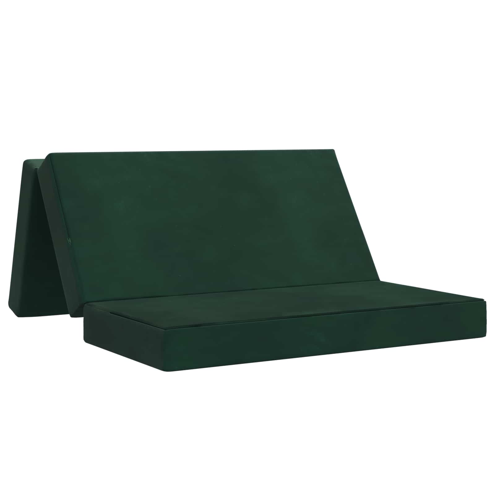 Canapé-lit pliable 160 x 67 x 45 cm Vert foncé - XIOS