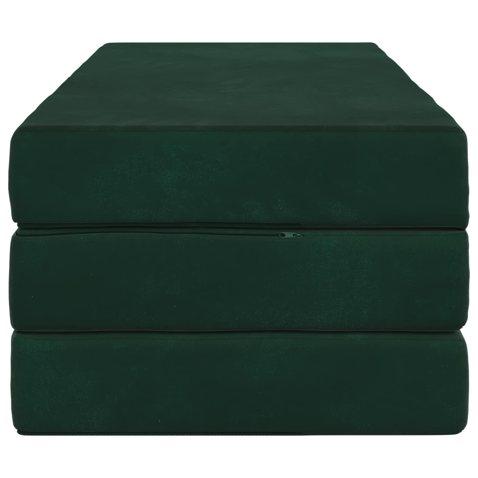 Canapé-lit pliable 160 x 67 x 45 cm Vert foncé