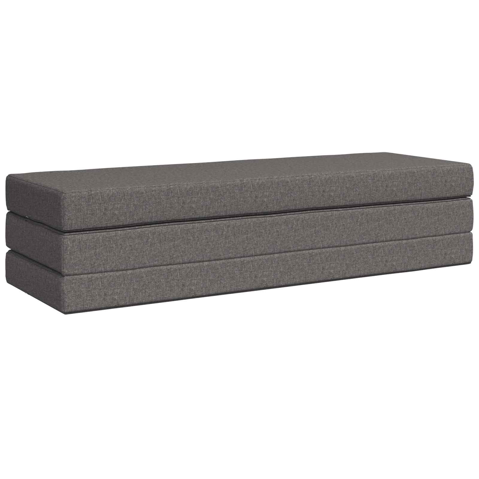 Canapé-lit pliable 180 x 67 x 45 cm Gris clair