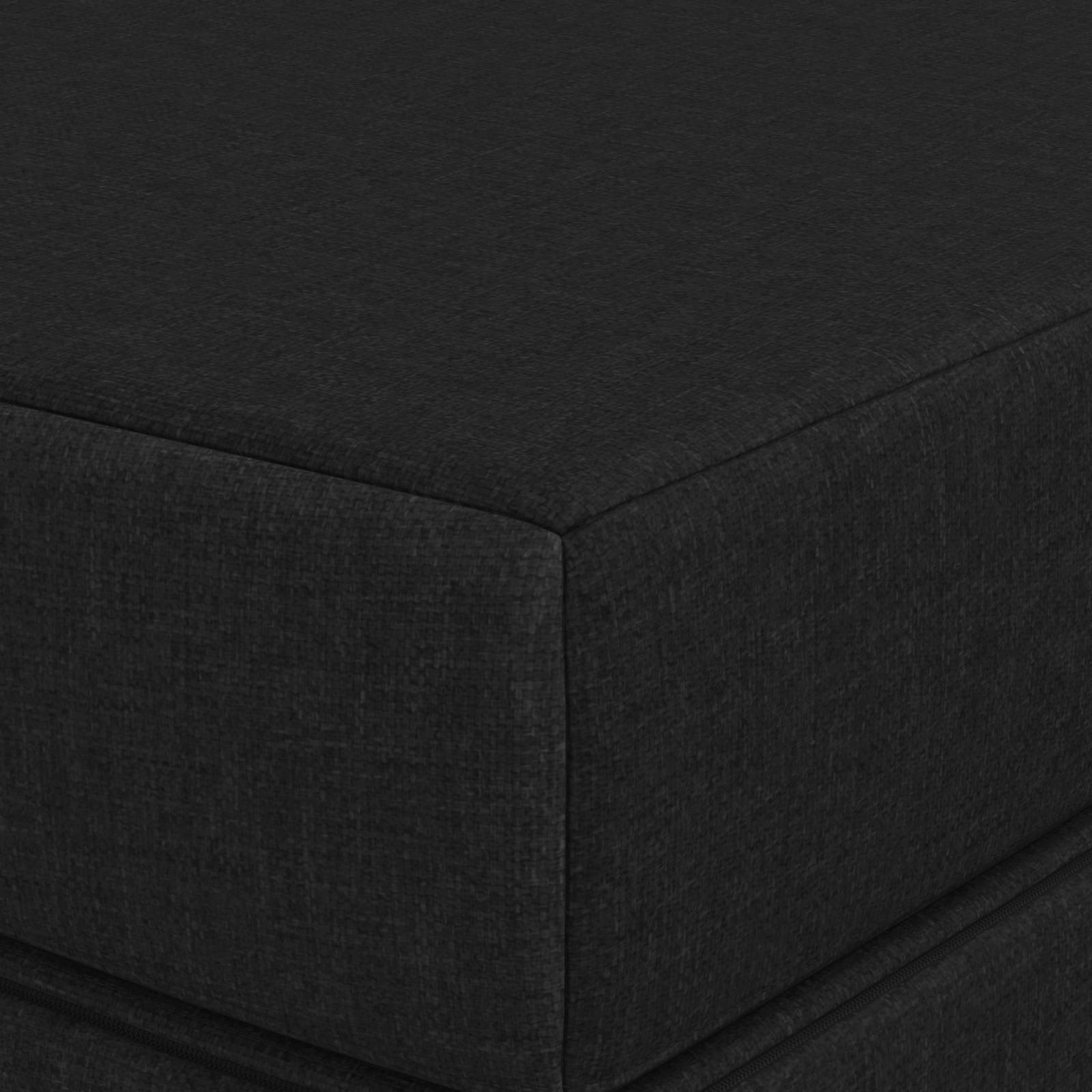 Canapé-lit pliable 180 x 67 x 45 cm Noir