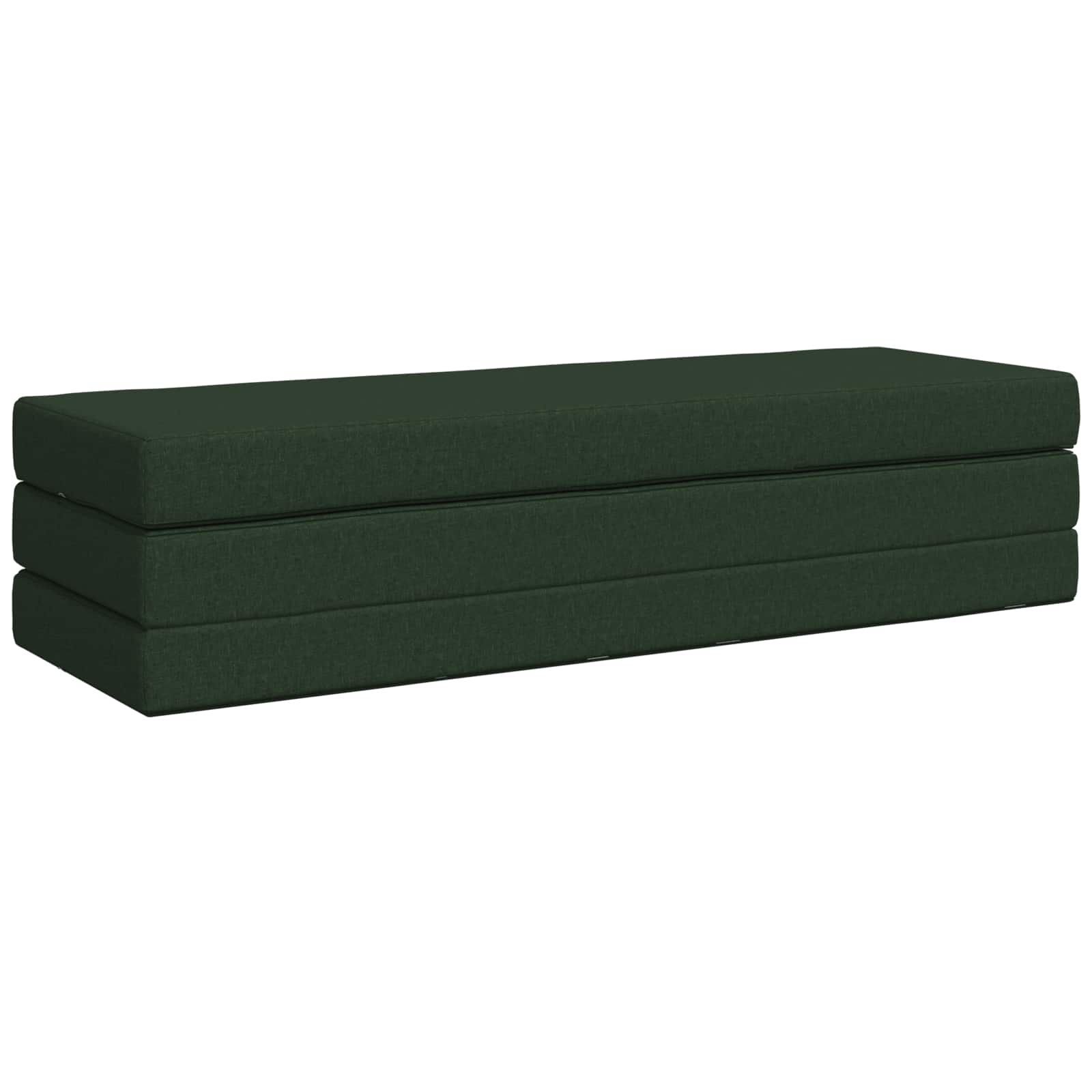 Canapé-lit pliable 180 x 67 x 45 cm Vert foncé
