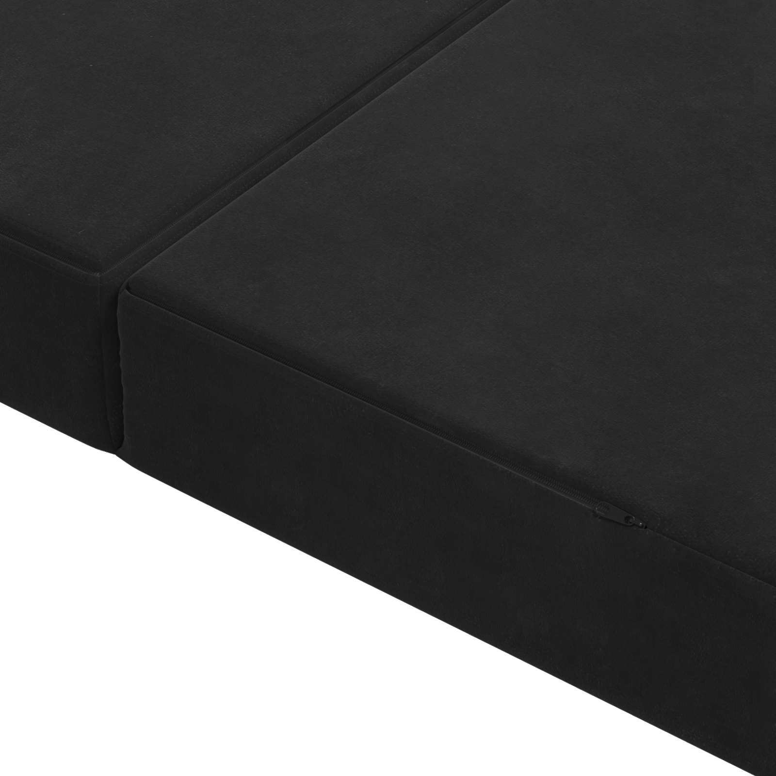 Canapé-lit pliable 180 x 67 x 45 cm Noir