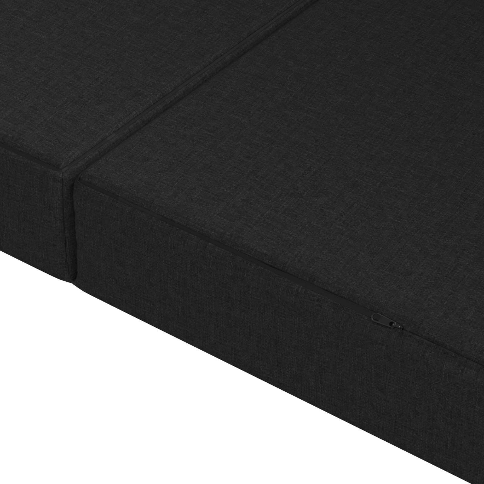 Canapé-lit pliable 200 x 67 x 45 cm Noir
