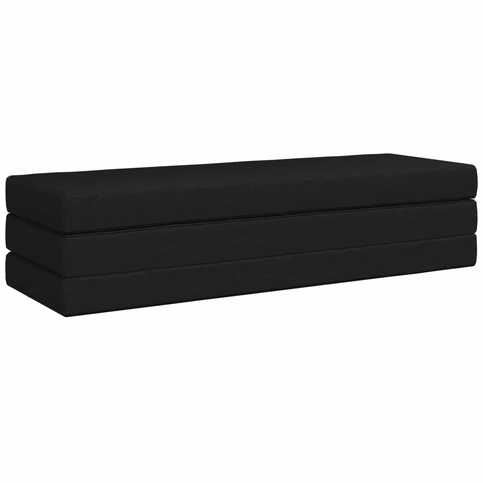 Canapé-lit pliable 200 x 67 x 45 cm Noir