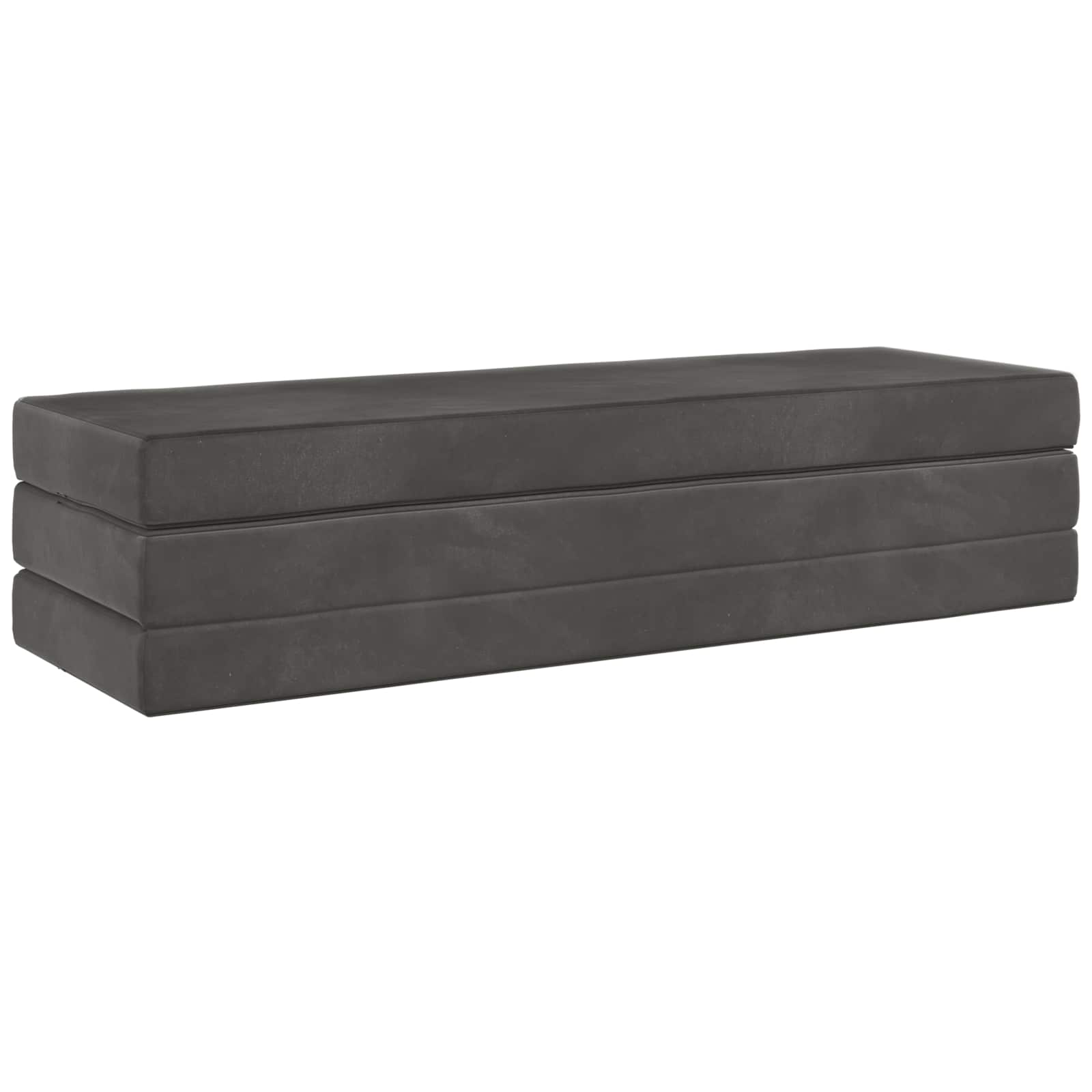 Canapé-lit pliable 200 x 67 x 45 cm Gris foncé