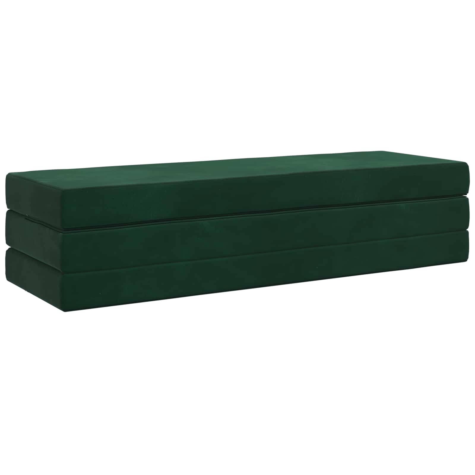 Canapé-lit pliable 200 x 67 x 45 cm Vert foncé