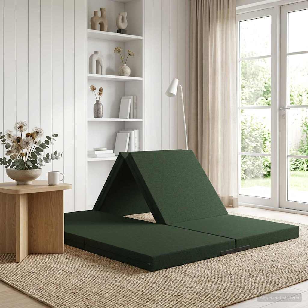 Canapé-lit pliable 140 x 67 x 45 cm Vert foncé - XIOS