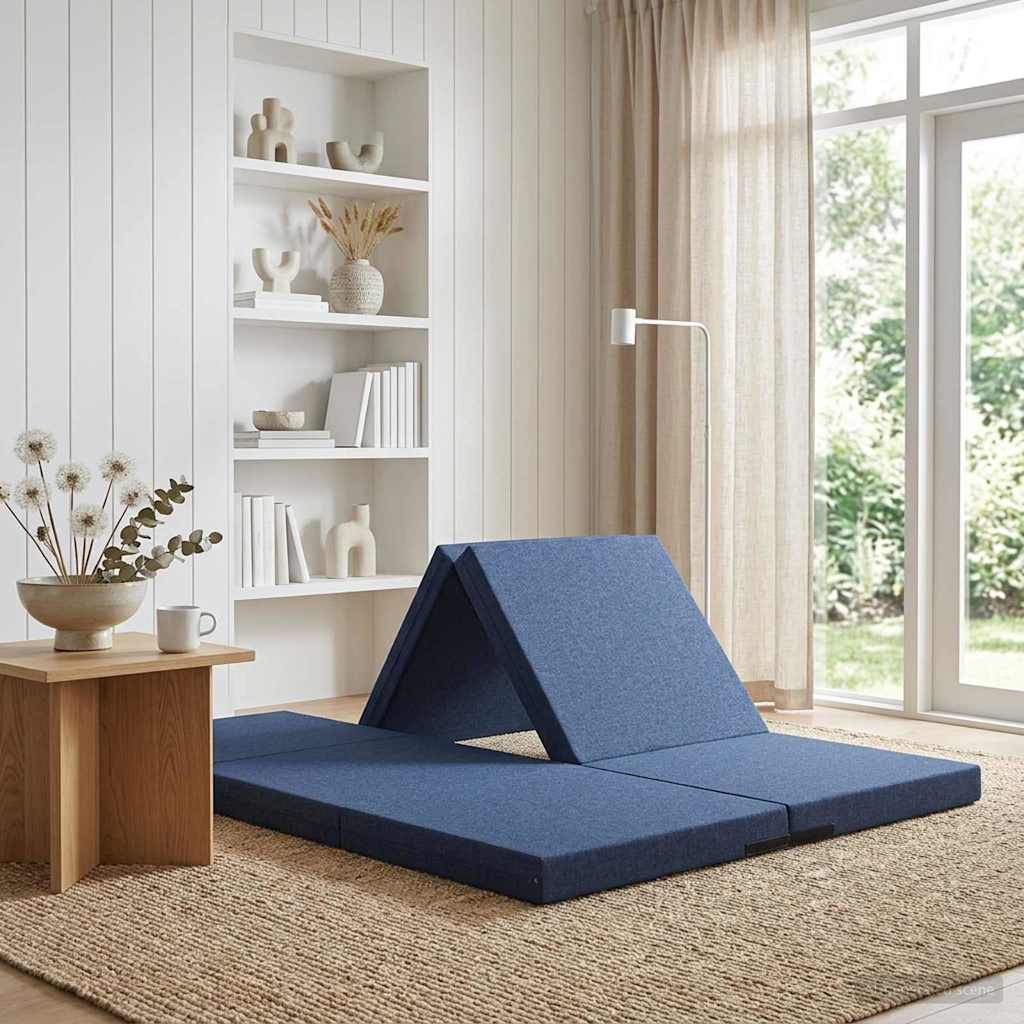 Canapé-lit pliable 140 x 67 x 45 cm Bleu - XIOS