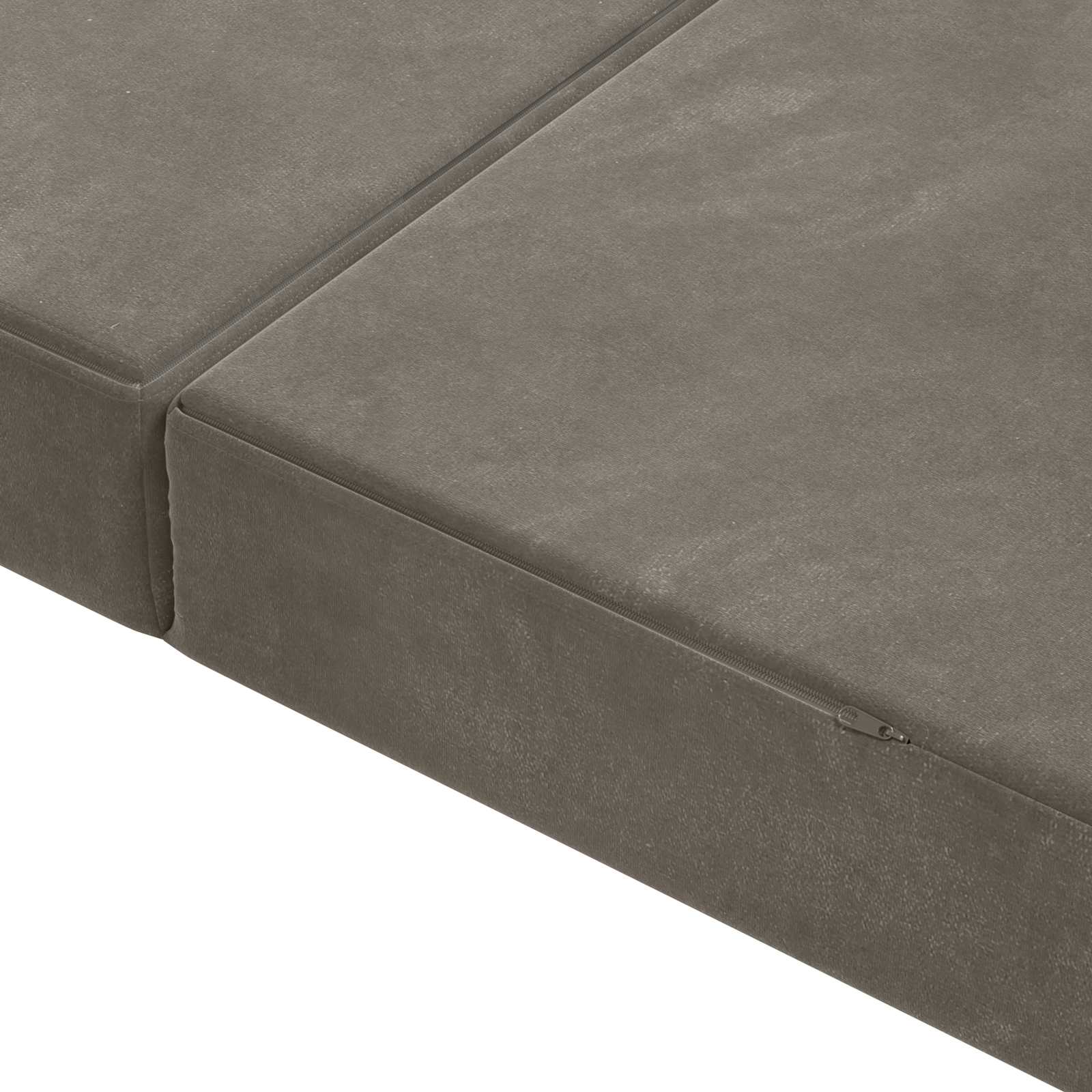 Canapé-lit pliable 160 x 67 x 45 cm Gris clair