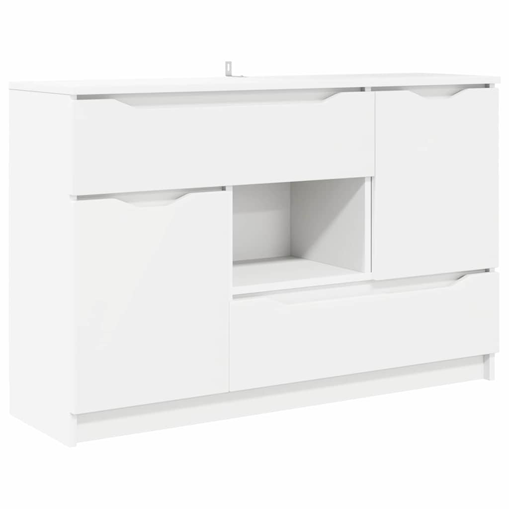 Buffet avec tiroir Blanc 100 x 30 x 65,6 Bois d'ingénierie - XIOS