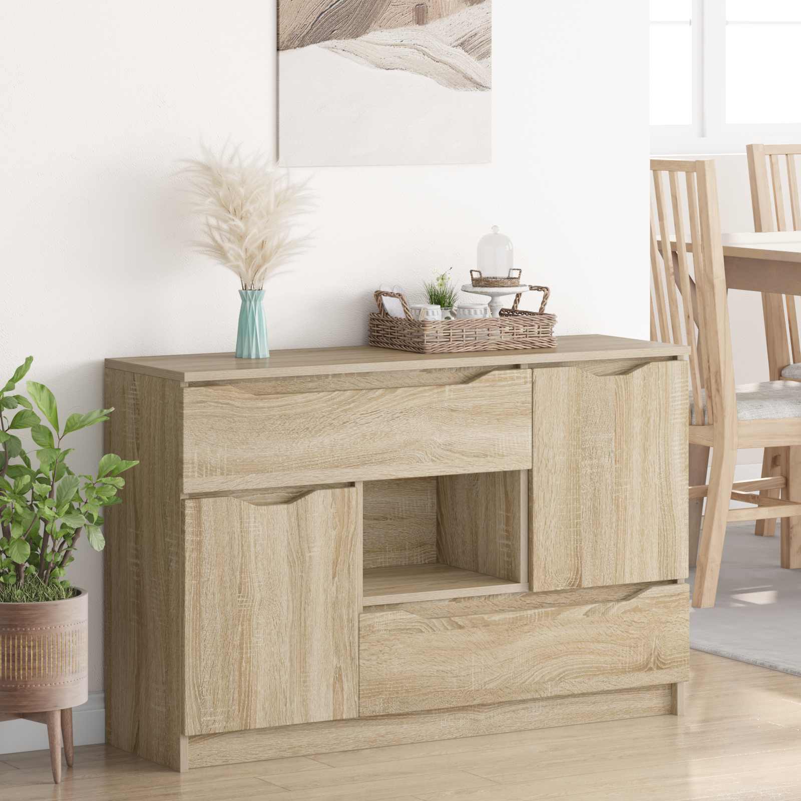 Buffet Chêne Sonoma 100 x 30 x 65,6 Bois d'ingénierie