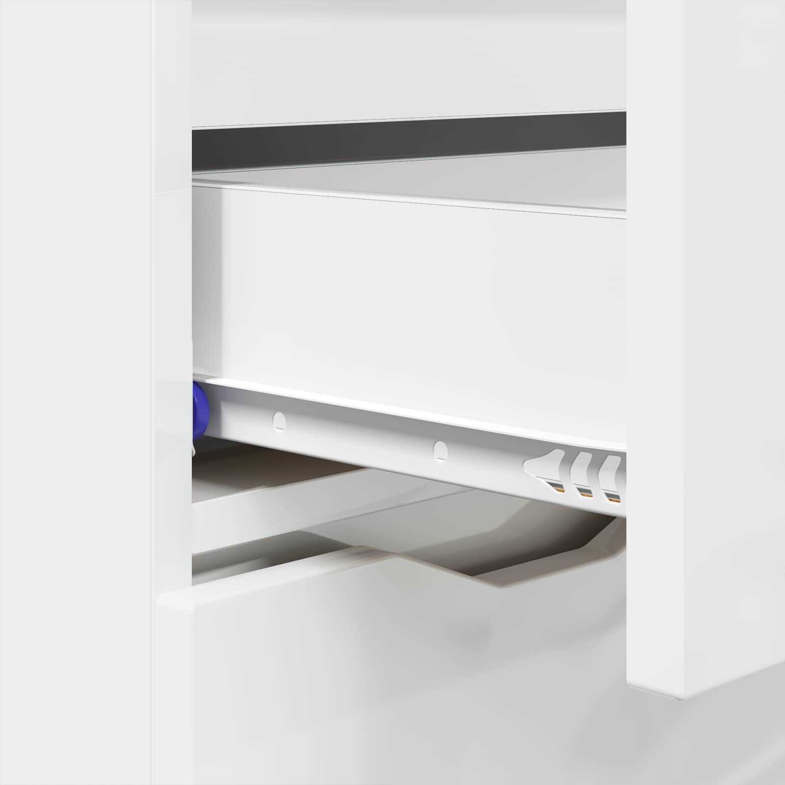 Buffet Blanc brillant 100 x 30 x 65,6 Bois d'ingénierie - XIOS