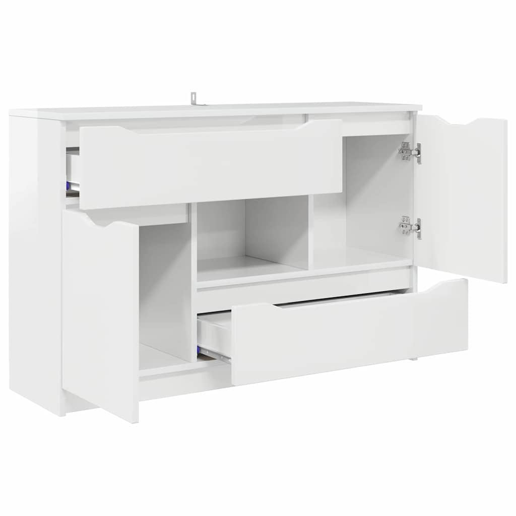 Buffet Blanc brillant 100 x 30 x 65,6 Bois d'ingénierie - XIOS