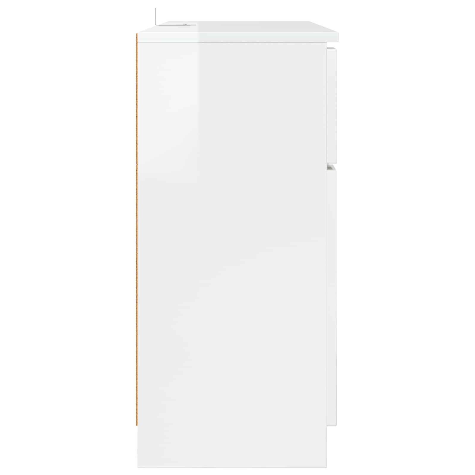Buffet Blanc brillant 100 x 30 x 65,6 Bois d'ingénierie - XIOS