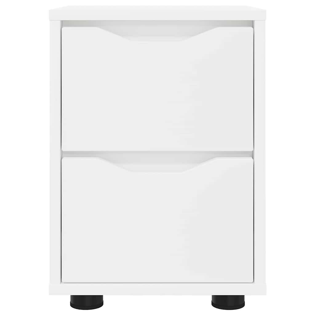 Tables de chevet avec tiroir 2 pcs Blanc 30,5 x 30 x 43 cm - XIOS