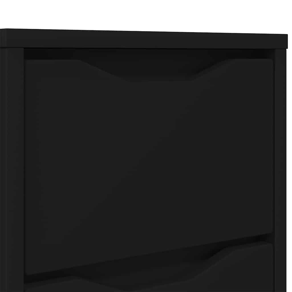 Tables de chevet 2 pcs Noir 30,5 x 30 x 43 cm Bois d'ingénierie - XIOS