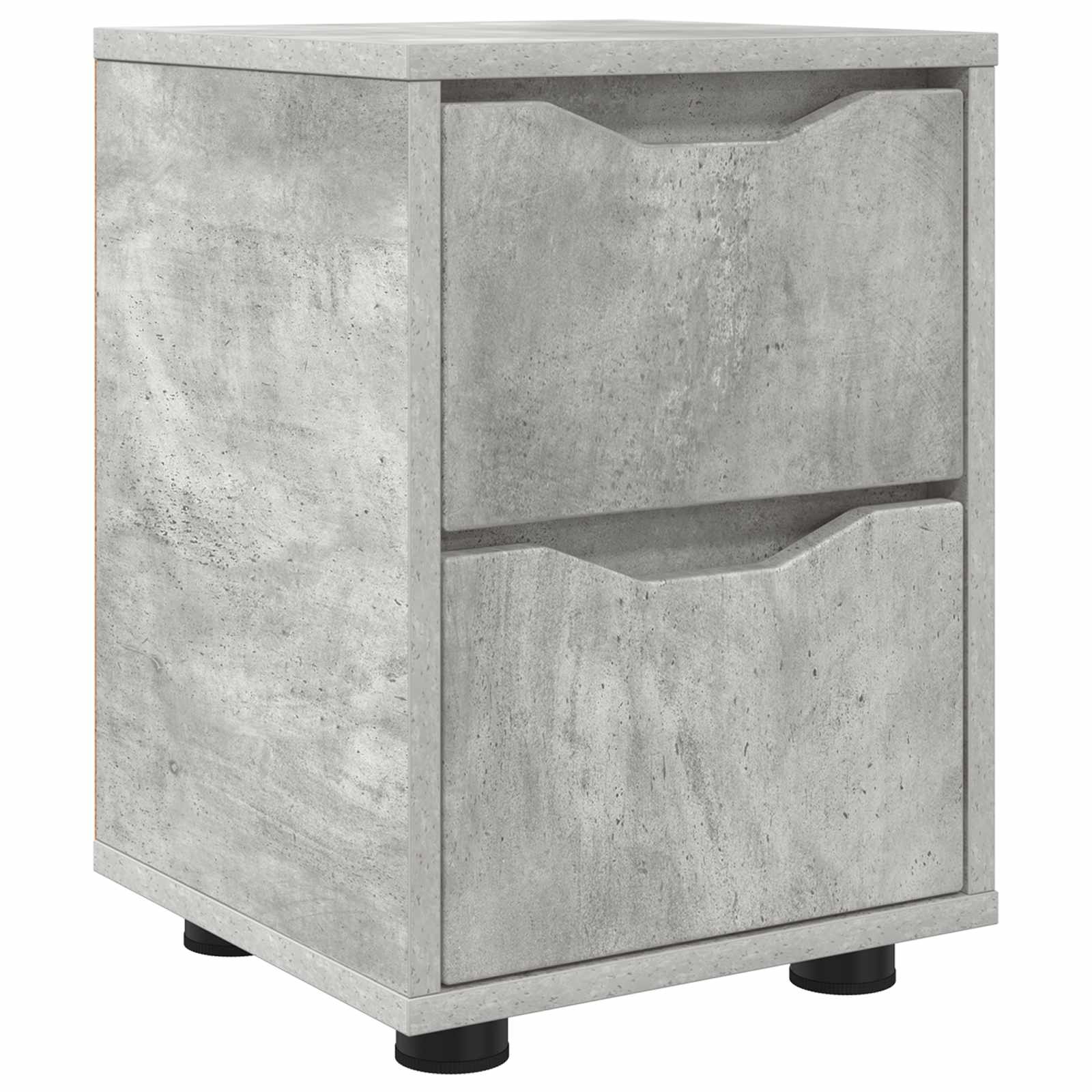Table de chevet Gris béton 30,5 x 30 x 43 cm Bois d'ingénierie - XIOS