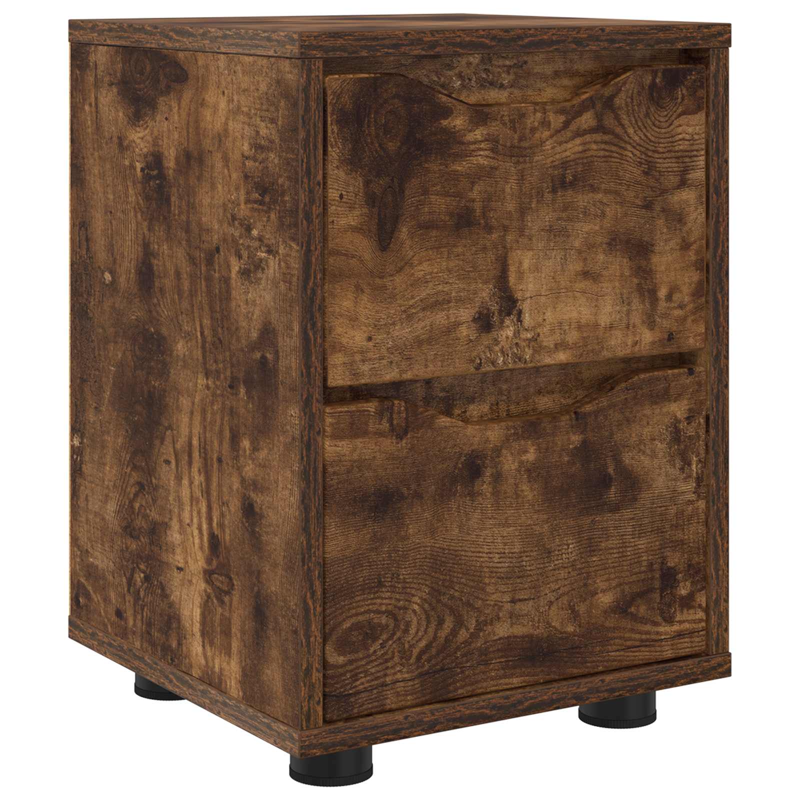 Table de chevet Chêne fumé 30,5 x 30 x 43 cm Bois d'ingénierie - XIOS