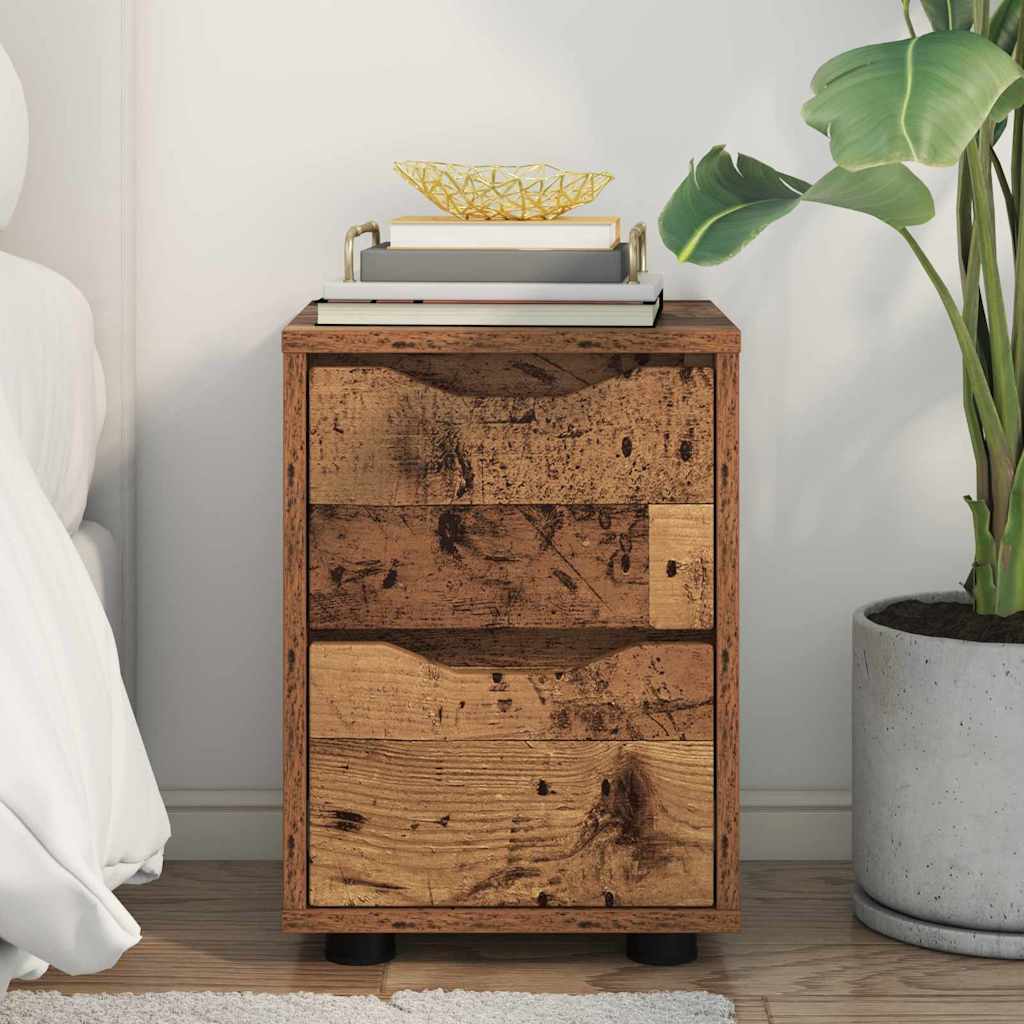 Table de chevet Bois Ancien 30,5 x 30 x 43 cm Bois d'ingénierie - XIOS