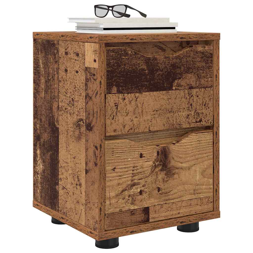 Tables de chevet 2 pcs Bois Ancien 30,5 x 30 x 43 cm - XIOS