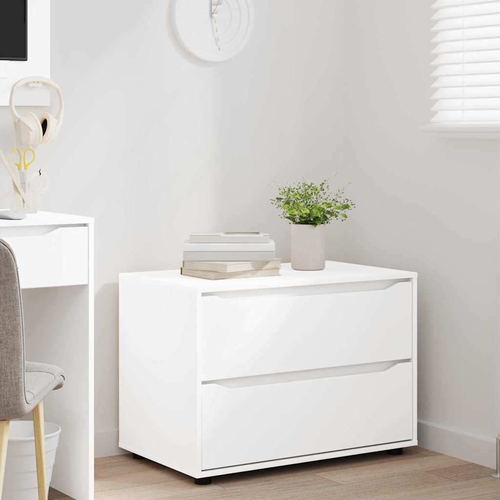 Armoire de rangement Blanc 80 x 48 x 57 cm Bois d'ingénierie - XIOS