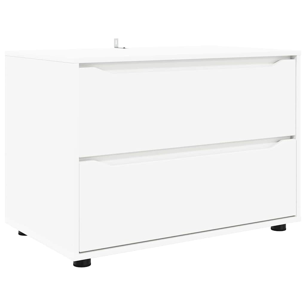 Armoire de rangement Blanc 80 x 48 x 57 cm Bois d'ingénierie - XIOS