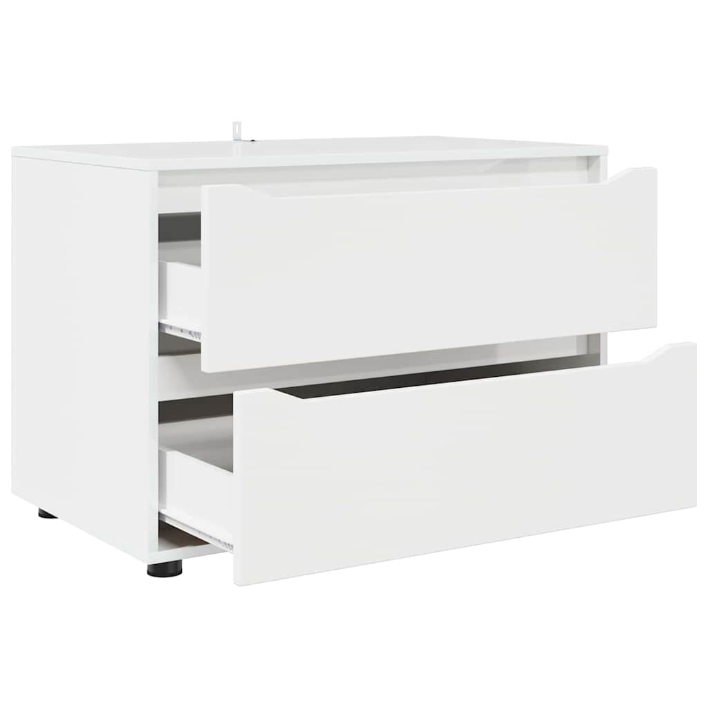 Armoire de rangement Blanc 80 x 48 x 57 cm Bois d'ingénierie - XIOS