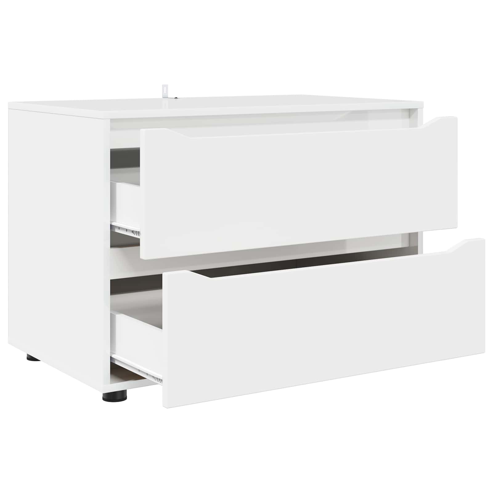 Armoire de rangement 80 x 48 x 57 cm Bois d'ingénierie Blanc - XIOS