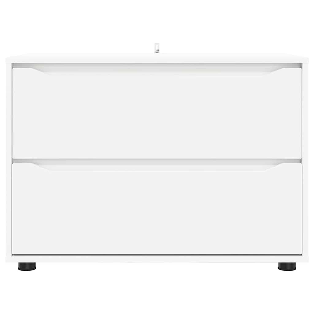 Armoire de rangement Blanc 80 x 48 x 57 cm Bois d'ingénierie - XIOS