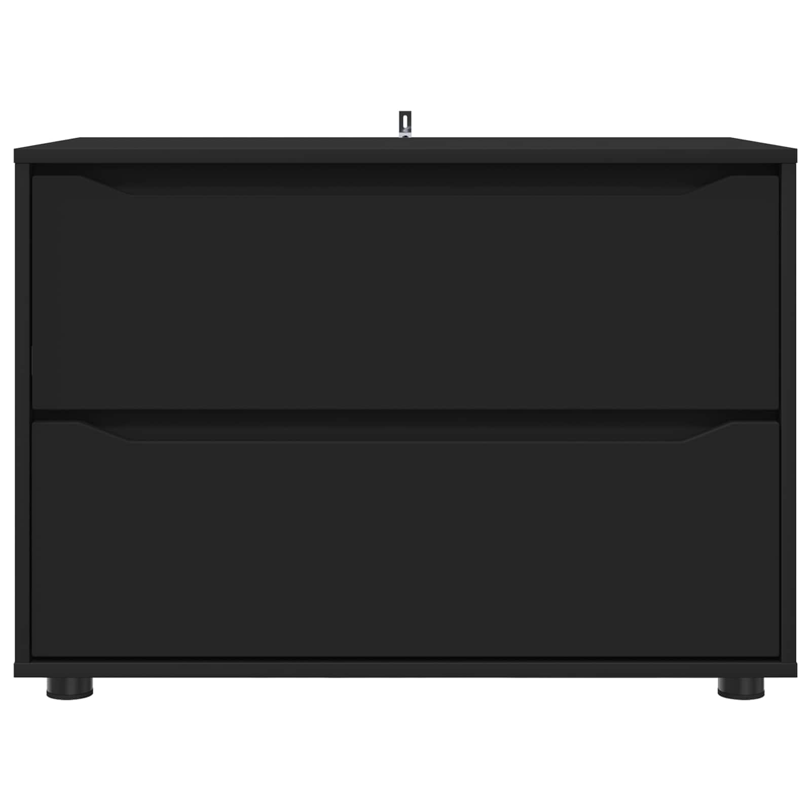 Armoire de rangement 80 x 48 x 57 cm Bois d'ingénierie Noir - XIOS
