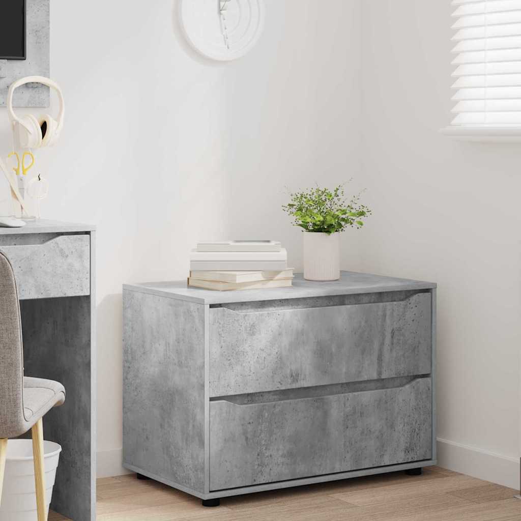 Armoire de rangement Gris béton 80 x 48 x 57 cm - XIOS