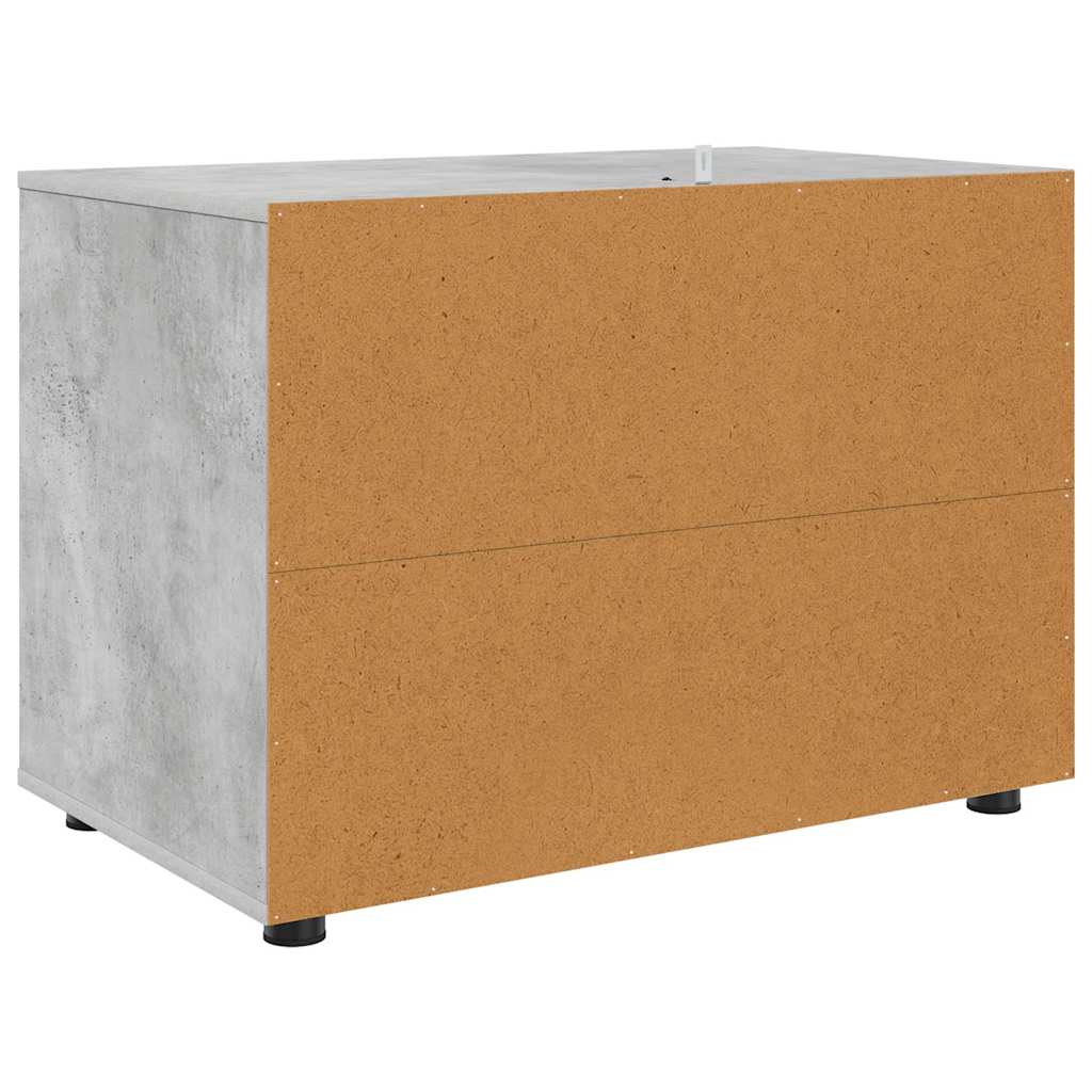 Armoire de rangement Gris béton 80 x 48 x 57 cm - XIOS
