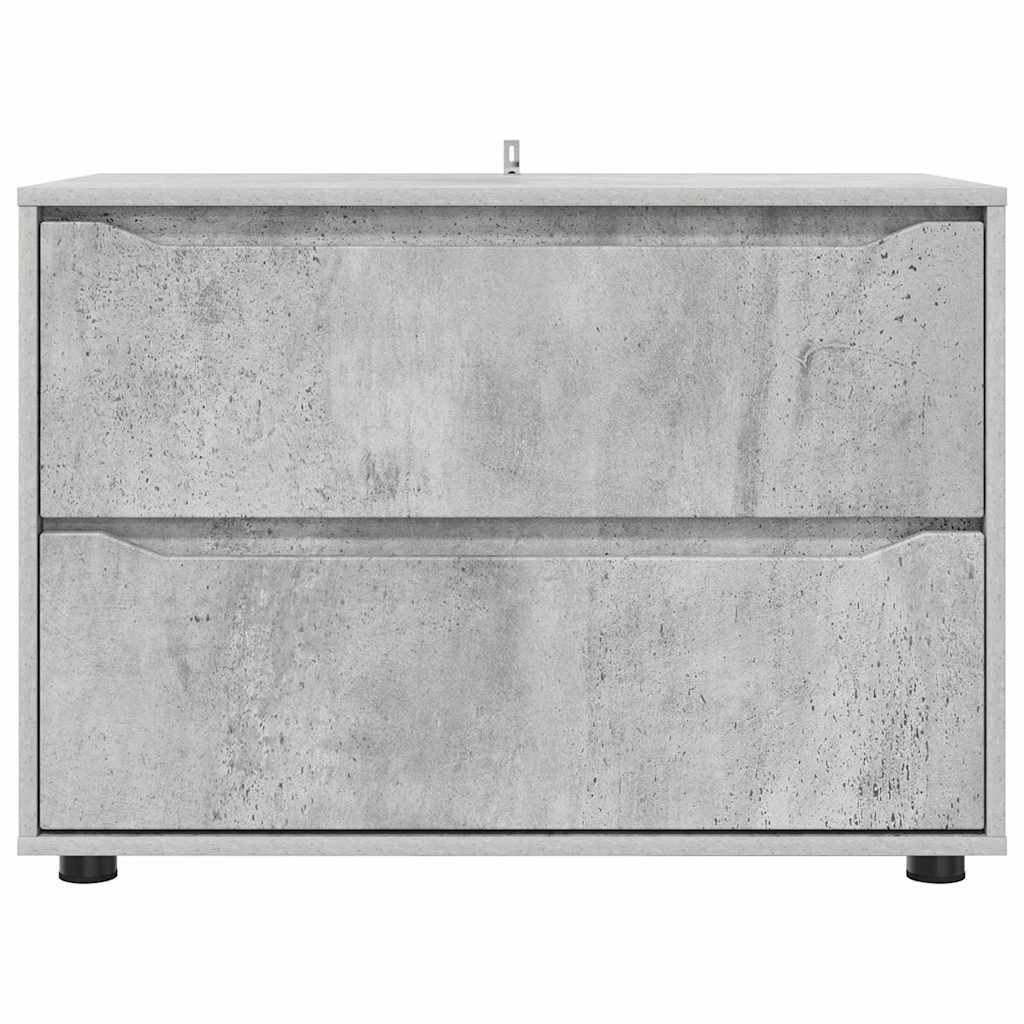 Armoire de rangement Gris béton 80 x 48 x 57 cm - XIOS
