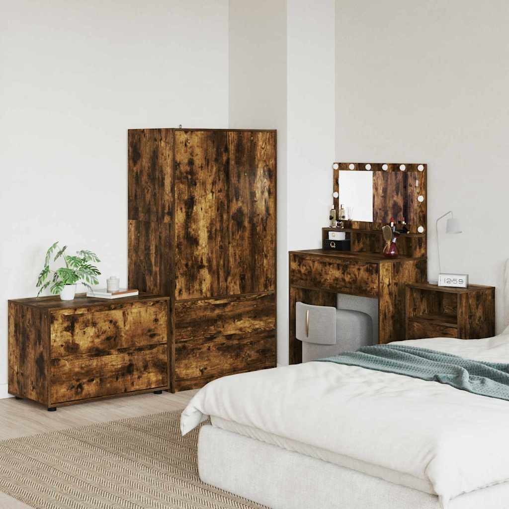 Armoire de rangement Chêne fumé 80 x 48 x 57 cm - XIOS