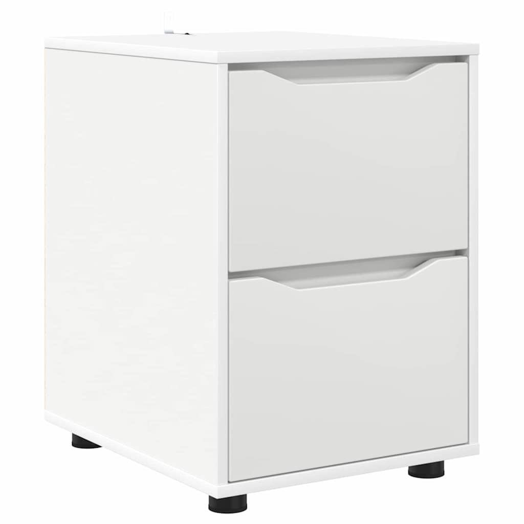 Armoire de rangement Blanc 40 x 48 x 57 cm Bois d'ingénierie - XIOS