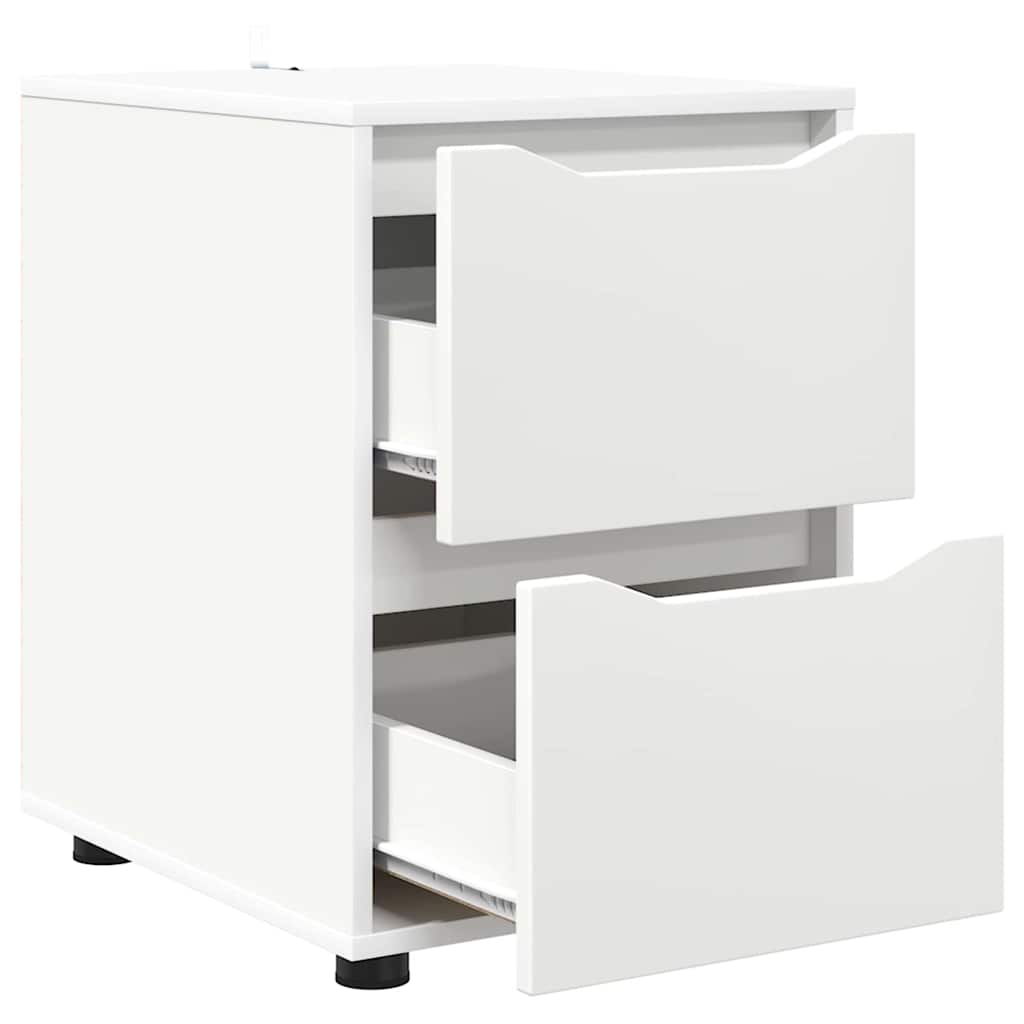 Armoire de rangement Blanc 40 x 48 x 57 cm Bois d'ingénierie - XIOS