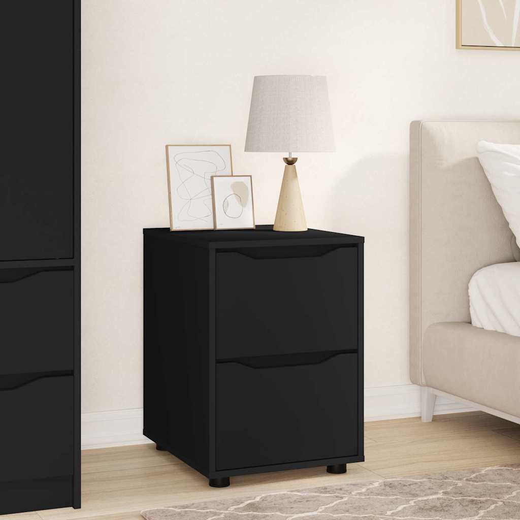 Armoire de rangement Noir 40 x 48 x 57 cm Bois d'ingénierie - XIOS