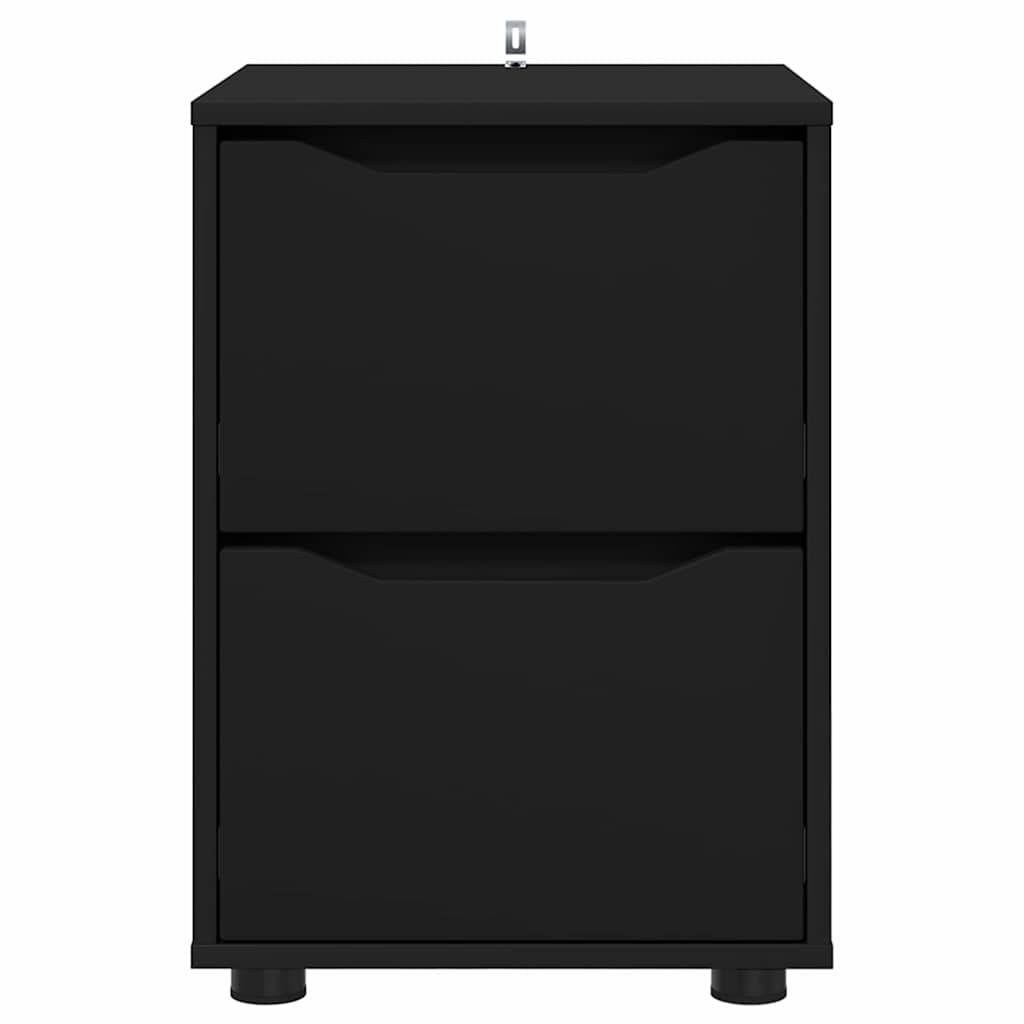 Armoire de rangement Noir 40 x 48 x 57 cm Bois d'ingénierie - XIOS